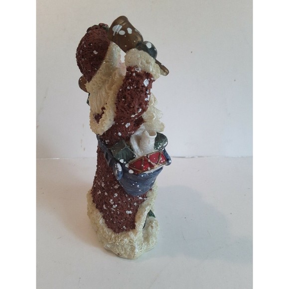 Santa Glitter Snowy 2003 Designspirations Tree Drum Bell Father Christmas - Picture 8 of 11